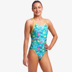 Funkita - Prehistoric Party - Girls Diamond Back One Piece -Funkita Swimsuit Discount Store funkita prehistoric party girls diamond back one piece 5