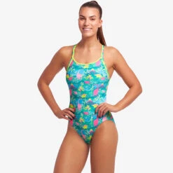 Funkita - Prehistoric Party - Ladies Diamond Back One Piece -Funkita Swimsuit Discount Store funkita prehistoric party ladies diamond back one piece 5