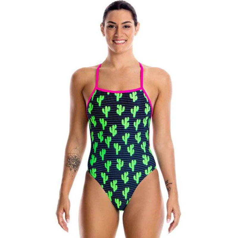 Funkita - Prickly Pete - Ladies Tie Me Tight One Piece 3 Funkita - Prickly Pete - Ladies Tie Me Tight One Piece