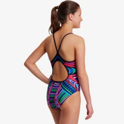Funkita - Primal Night - Girls Diamond Back One Piece -Funkita Swimsuit Discount Store funkita primal night girls diamond back one piece 3