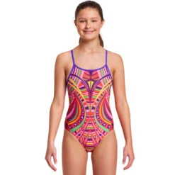 Funkita Swimsuit Discount Store 34 Funkita - Primal Party - Girls Diamond Back One Piece