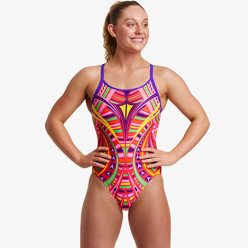 Funkita - Primal Party - Ladies Diamond Back One Piece 6 Funkita - Primal Party - Ladies Diamond Back One Piece - Image 4