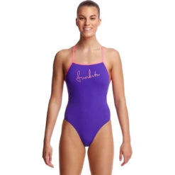 Funkita - Purple Punch - Ladies Tie Me Tight One Piece
