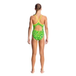 Funkita - Radioactive - Girls Diamond Back One Piece -Funkita Swimsuit Discount Store funkita radioactive diamond back girls swimsuit 3
