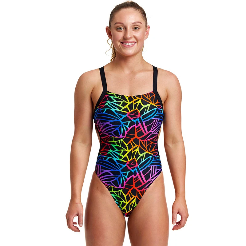 Funkita - Rainbow Web - Ladies Brace Free One Piece 3 Funkita - Rainbow Web - Ladies Brace Free One Piece