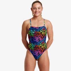Funkita - Rainbow Web - Ladies Single Strength One Piece -Funkita Swimsuit Discount Store funkita rainbow web ladies single strength one piece 5