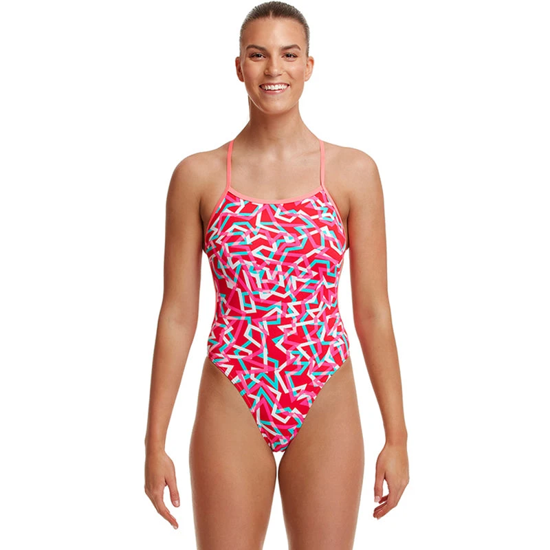 Funkita - Red Ribbons - Ladies Twisted One Piece 3 Funkita - Red Ribbons - Ladies Twisted One Piece