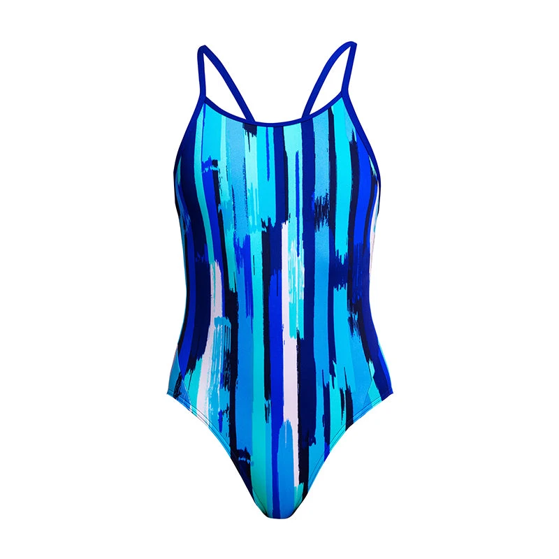 Funkita - Roller Paint - Girls Diamond Back One Piece 4 Funkita - Roller Paint - Girls Diamond Back One Piece - Image 2