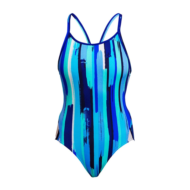 Funkita - Roller Paint - Ladies Diamond Back One Piece 4 Funkita - Roller Paint - Ladies Diamond Back One Piece - Image 2
