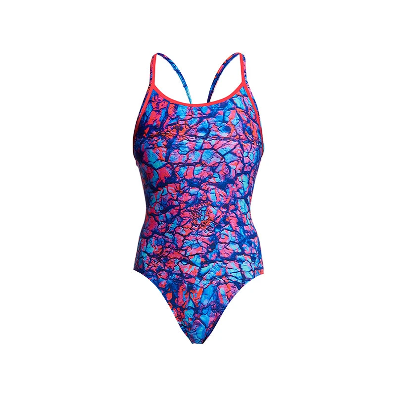 Funkita - Rusted - Ladies Diamond Back One Piece 4 Funkita - Rusted - Ladies Diamond Back One Piece - Image 2