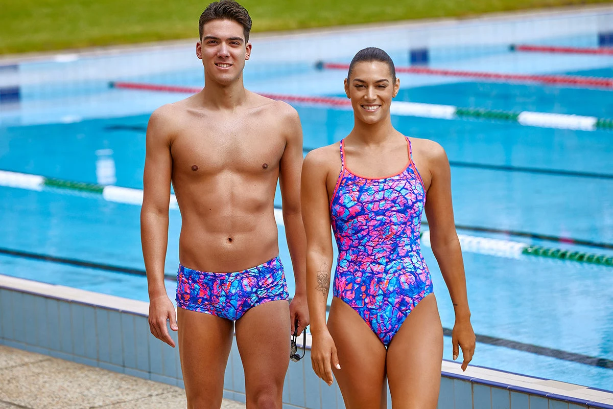 Funkita - Rusted - Ladies Diamond Back One Piece 8 Funkita - Rusted - Ladies Diamond Back One Piece - Image 6