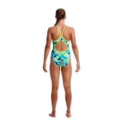 Funkita - Sand Storm - Girls Diamond Back One Piece -Funkita Swimsuit Discount Store funkita sand storm girls diamond back one piece 3