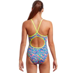 Funkita - Slug Hugs - Girls Eco Diamond Back One Piece -Funkita Swimsuit Discount Store funkita slug hugs girls eco diamond back one piece 3