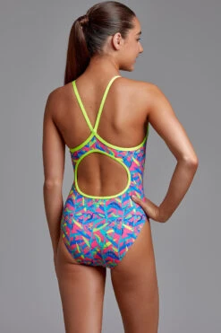 Funkita - Slug Hugs - Girls Eco Diamond Back One Piece -Funkita Swimsuit Discount Store funkita slug hugs girls eco diamond back one piece 4