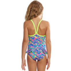 Funkita - Slug Hugs - Toddler Girls Eco Belted Frill One Piece -Funkita Swimsuit Discount Store funkita slug hugs toddler girls eco belted frill one piece 3