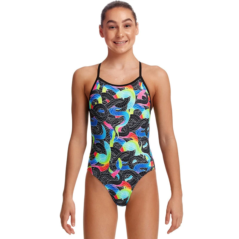 Funkita - Snake Pit - Girls Twisted One Piece 3 Funkita - Snake Pit - Girls Twisted One Piece