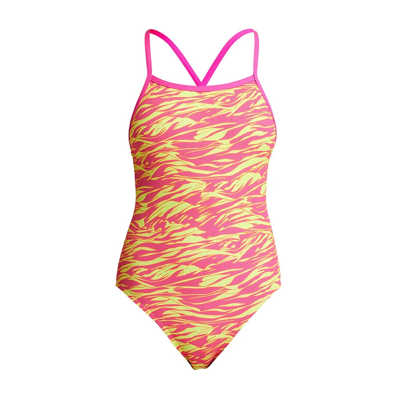 Funkita - Snow Caps - Girls Tie Me Tight One Piece 4 Funkita - Snow Caps - Girls Tie Me Tight One Piece - Image 2