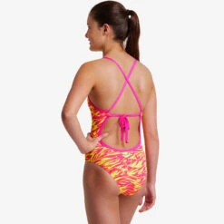 Funkita - Snow Caps - Girls Tie Me Tight One Piece 10 Funkita - Snow Caps - Girls Tie Me Tight One Piece -Funkita Swimsuit Discount Store funkita snow caps girls tie me tight one piece 4