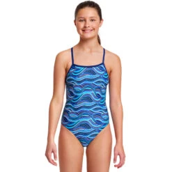 Funkita Swimsuit Discount Store 36 Funkita - So Swell - Girls Eco Strapped In One Piece