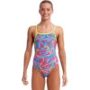 Funkita - Squeaky Squid - Girls Eco Tie Me Tight One Piece -Funkita Swimsuit Discount Store funkita squeaky squid girls eco tie me tight one piece 0