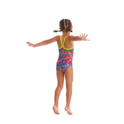 Funkita - Squeaky Squid - Toddler Girls Eco One Piece -Funkita Swimsuit Discount Store funkita squeaky squid toddler girls eco one piece 4