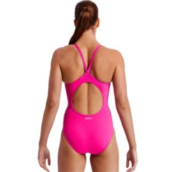 Funkita - Still Pink - Ladies Diamond Back One Piece -Funkita Swimsuit Discount Store funkita still pink ladies diamond back one piece 3
