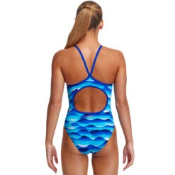 Funkita - Storm Buoy - Girls Eco Diamond Back One Piece -Funkita Swimsuit Discount Store funkita storm buoy girls eco diamond back one piece 3