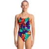 Funkita - Street Beat - Girls Diamond Back One Piece -Funkita Swimsuit Discount Store funkita street beat diamond back girls swimsuit 1