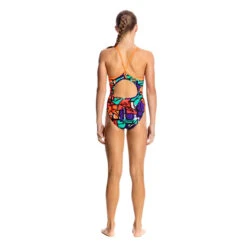 Funkita - Street Beat - Girls Diamond Back One Piece -Funkita Swimsuit Discount Store funkita street beat diamond back girls swimsuit 3