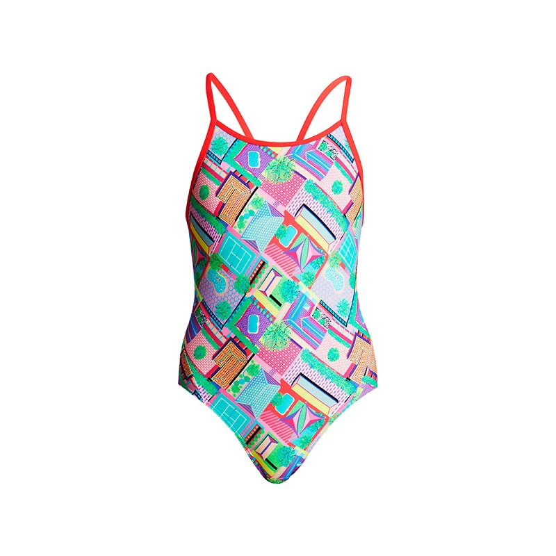 Funkita - Street View - Girls Diamond Back One Piece 4 Funkita - Street View - Girls Diamond Back One Piece - Image 2