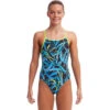 Funkita - Sucker Punch - Girls Eco Diamond Back One Piece -Funkita Swimsuit Discount Store funkita sucker punch girls eco diamond back one piece 0