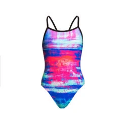 Funkita - Summer Sunset - Girls Single Strap One Piece -Funkita Swimsuit Discount Store funkita summer sunset girls single strap one piece 2