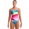 Funkita - Summit Sunset - Ladies Diamond Back One Piece -Funkita Swimsuit Discount Store funkita summit sunset ladies diamond back one piece 1