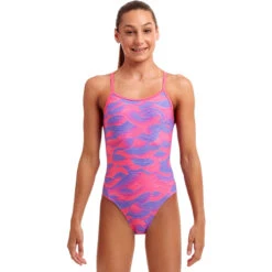 Funkita - Sunset Swirl - Girls Twisted One Piece