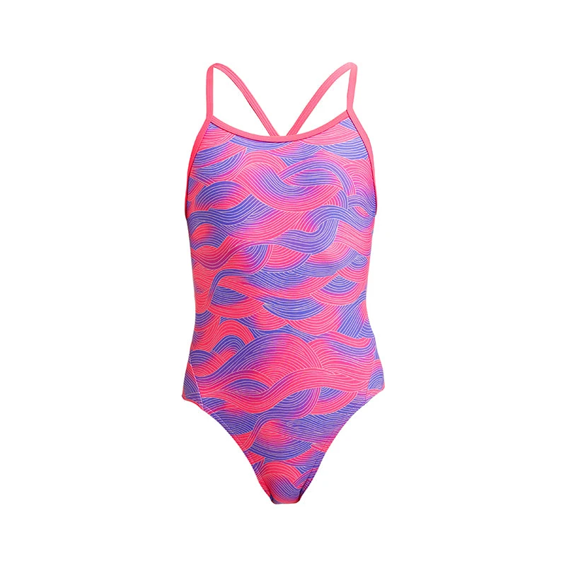 Funkita - Sunset Swirl - Girls Twisted One Piece 4 Funkita - Sunset Swirl - Girls Twisted One Piece - Image 2