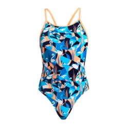 Funkita - Swan Song - Girls Eco Diamond Back One Piece -Funkita Swimsuit Discount Store funkita swan song girls eco diamond back one piece 2