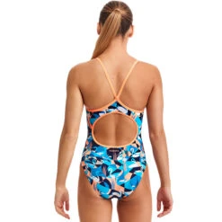 Funkita - Swan Song - Girls Eco Diamond Back One Piece -Funkita Swimsuit Discount Store funkita swan song girls eco diamond back one piece 3