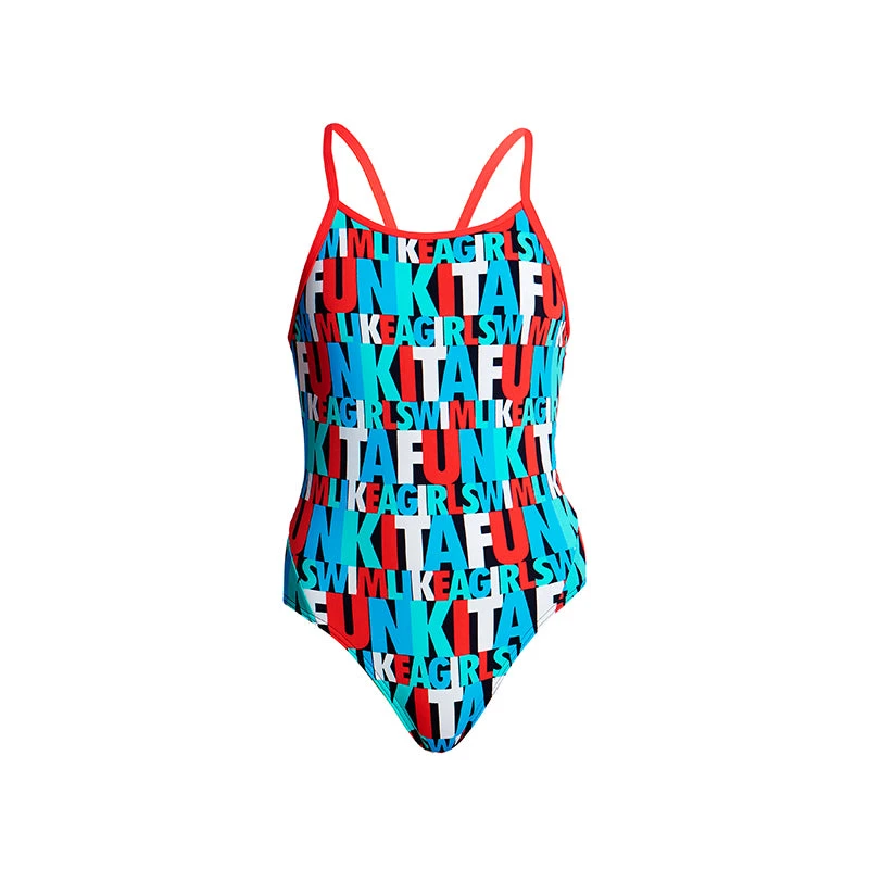 Funkita - Swim Squad - Girls Diamond Back One Piece 4 Funkita - Swim Squad - Girls Diamond Back One Piece - Image 2