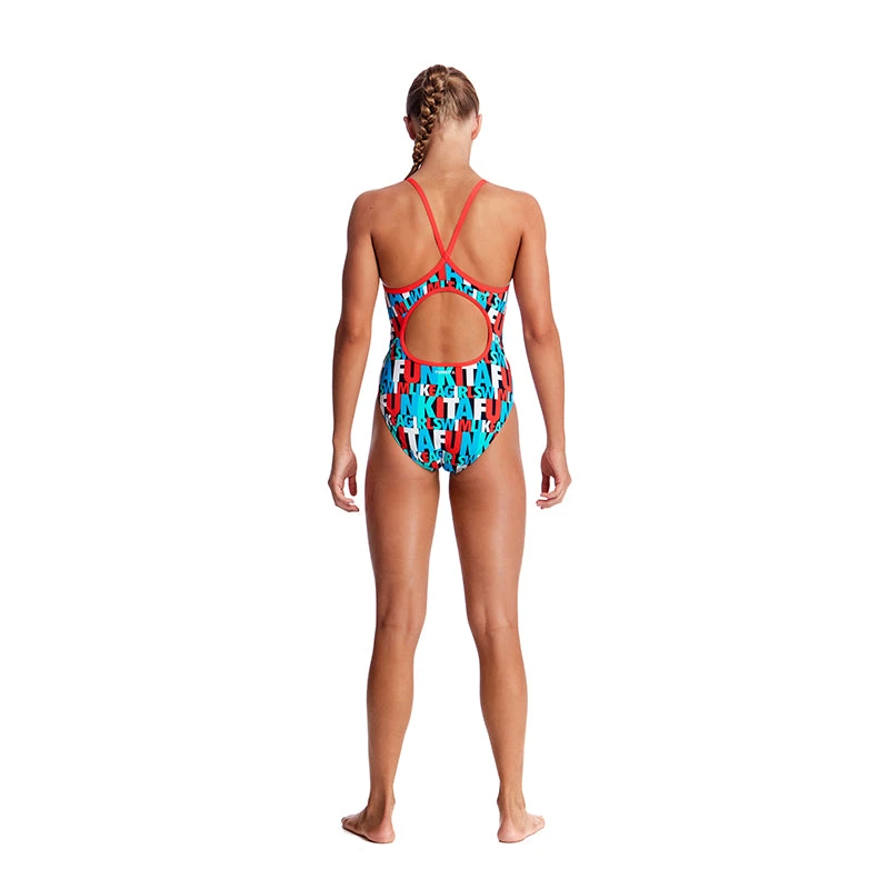 Funkita - Swim Squad - Girls Diamond Back One Piece 5 Funkita - Swim Squad - Girls Diamond Back One Piece - Image 3