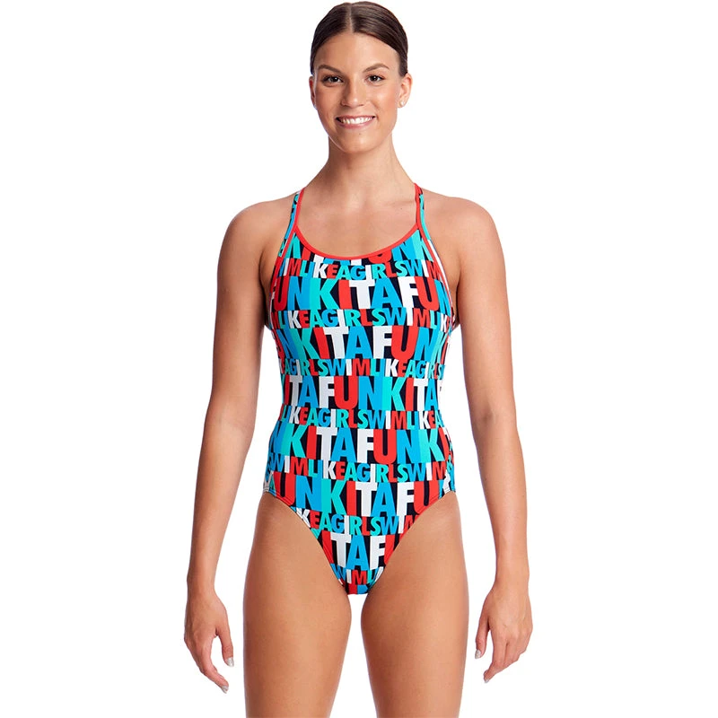 Funkita - Swim Squad - Ladies Diamond Back One Piece 3 Funkita - Swim Squad - Ladies Diamond Back One Piece
