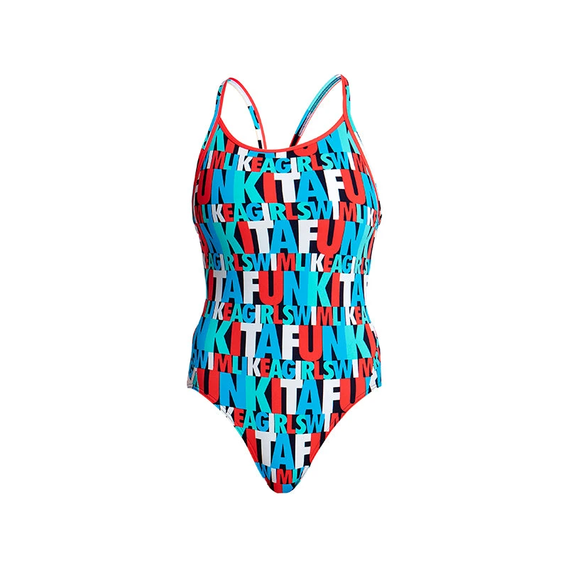 Funkita - Swim Squad - Ladies Diamond Back One Piece 4 Funkita - Swim Squad - Ladies Diamond Back One Piece - Image 2