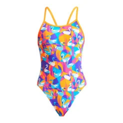 Funkita - Swim Swan - Girls Eco Single Strap One Piece -Funkita Swimsuit Discount Store funkita swim swan girls eco single strap one piece 2