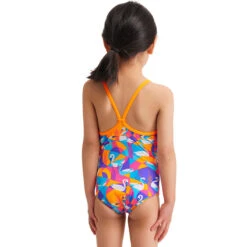 Funkita - Swim Swan - Toddler Girl's Eco Printed One Piece -Funkita Swimsuit Discount Store funkita swim swan toddler girls eco printed one piece 3