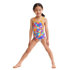 Funkita - Swim Swan - Toddler Girl's Eco Printed One Piece -Funkita Swimsuit Discount Store funkita swim swan toddler girls eco printed one piece 5
