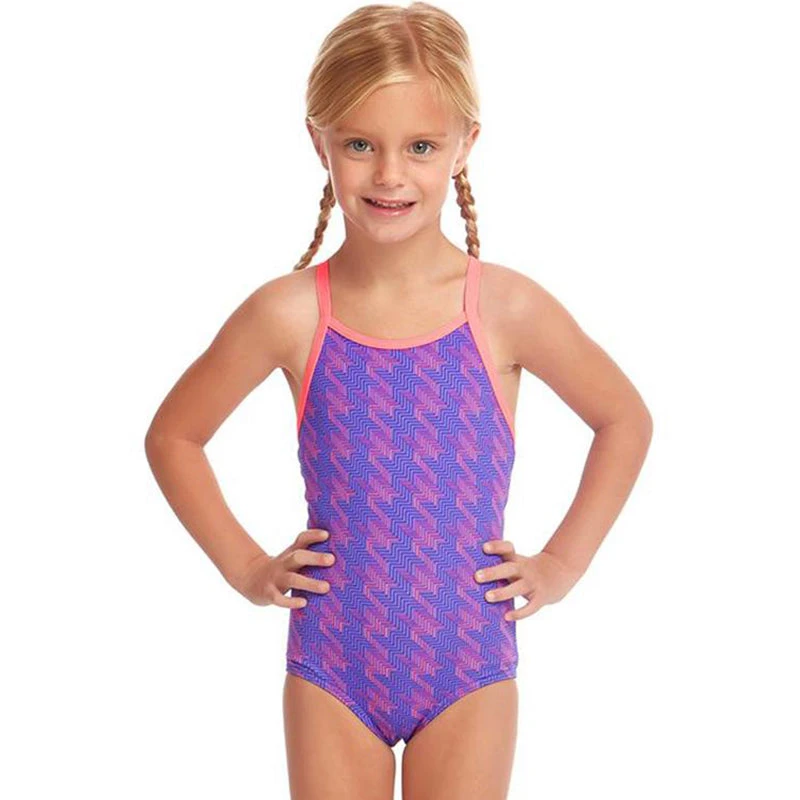 Funkita - Tetris Time - Toddler Girl's Printed One Piece 3 Funkita - Tetris Time - Toddler Girl's Printed One Piece