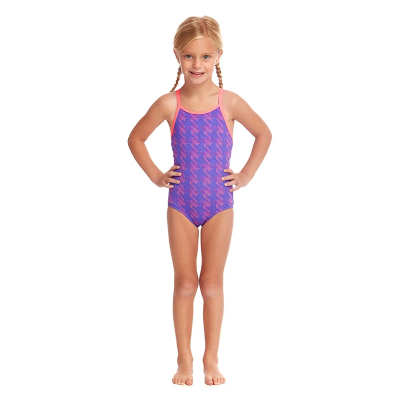 Funkita - Tetris Time - Toddler Girl's Printed One Piece 7 Funkita - Tetris Time - Toddler Girl's Printed One Piece - Image 5
