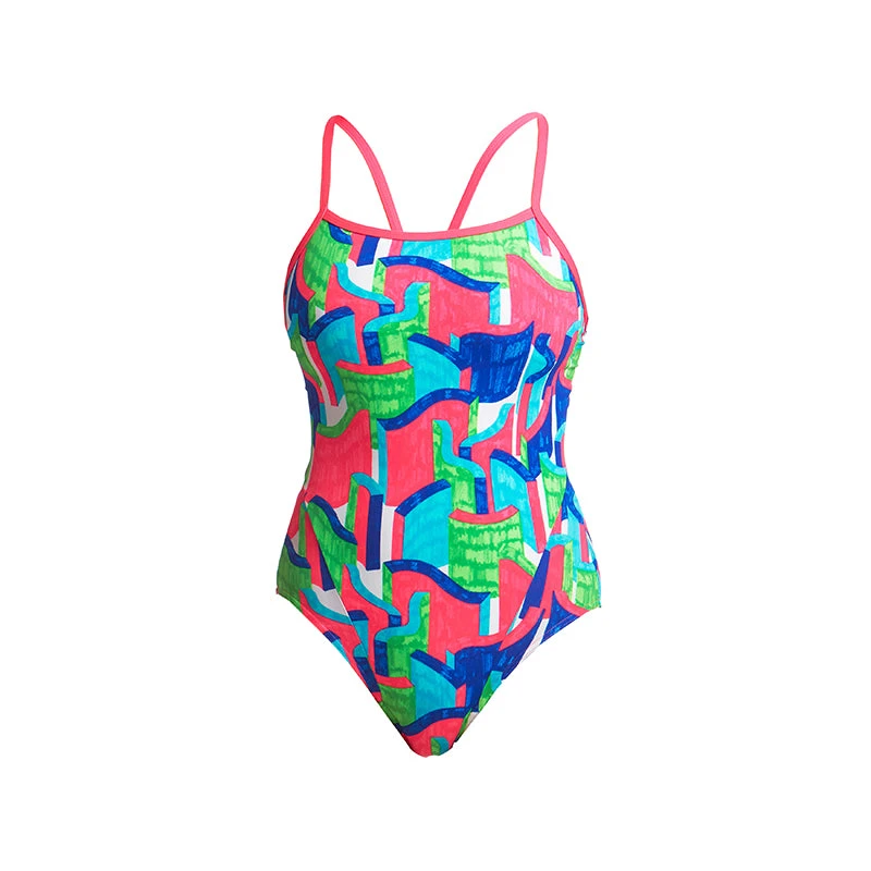 Funkita - Texta Towers - Ladies Single Strap One Piece 4 Funkita - Texta Towers - Ladies Single Strap One Piece - Image 2