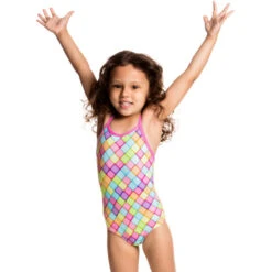 Funkita - Powder Puff - Toddler Girls One Piece -Funkita Swimsuit Discount Store funkita toddler girls swimwear powder puff 5