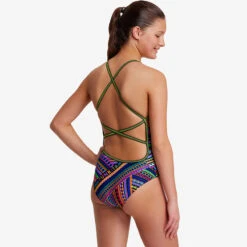 Funkita - Tribal Revival - Girls Strapped In One Piece 11 Funkita - Tribal Revival - Girls Strapped In One Piece -Funkita Swimsuit Discount Store funkita tribal revival strapped in girls one piece 4