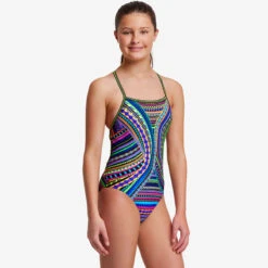 Funkita - Tribal Revival - Girls Strapped In One Piece 12 Funkita - Tribal Revival - Girls Strapped In One Piece -Funkita Swimsuit Discount Store funkita tribal revival strapped in girls one piece 5